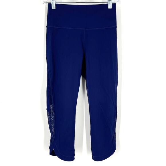 Lululemon Revitalize Crop 21" Leggings in Blueberry Jam Size 6 - Picture 1 of 9